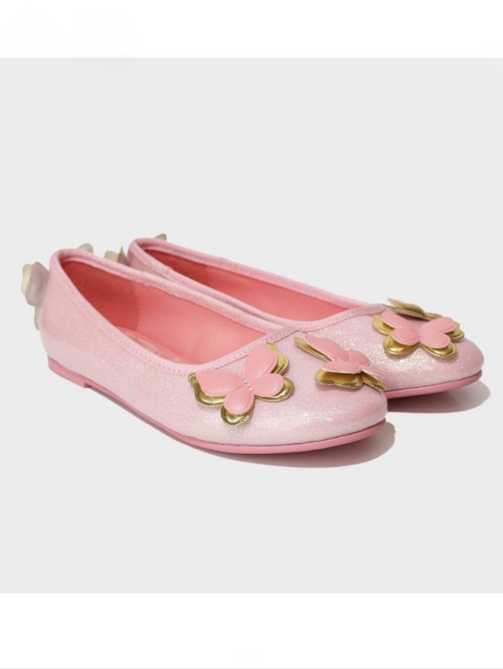 Nwt Wicked Pink Butterfly Shimmer Shoes